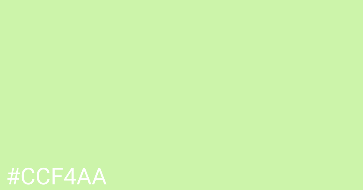 Hex color #ccf4aa graphic