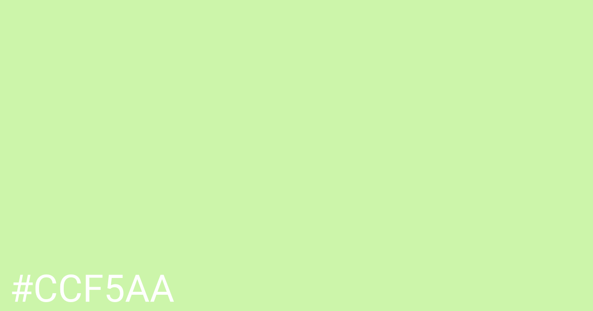 Hex color #ccf5aa graphic