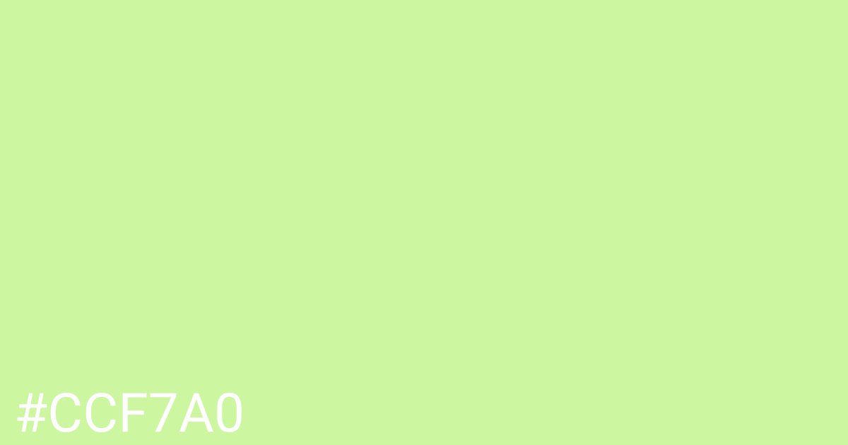 Hex color #ccf7a0 graphic