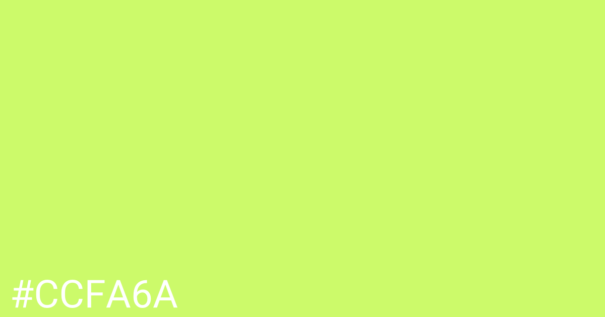 Hex color #ccfa6a graphic