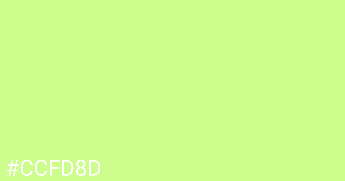 Hex color #ccfd8d graphic