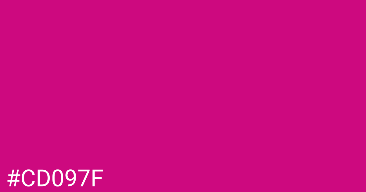 Hex color #cd097f graphic