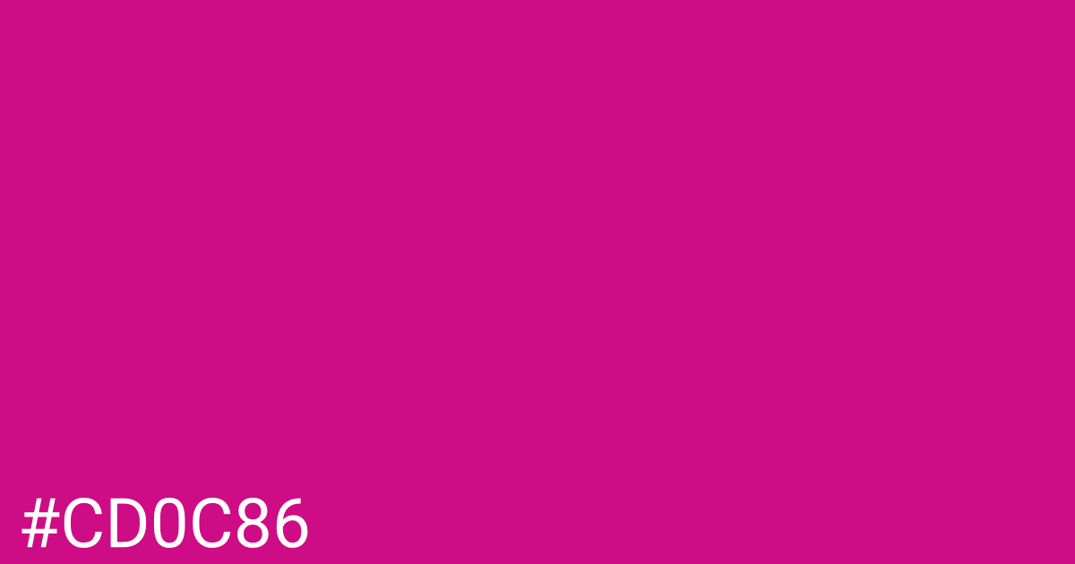 Hex color #cd0c86 graphic
