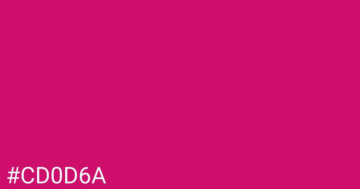 Hex color #cd0d6a graphic