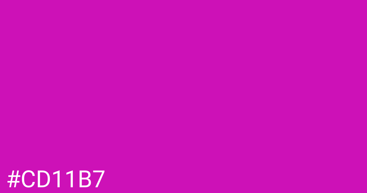 Hex color #cd11b7 graphic