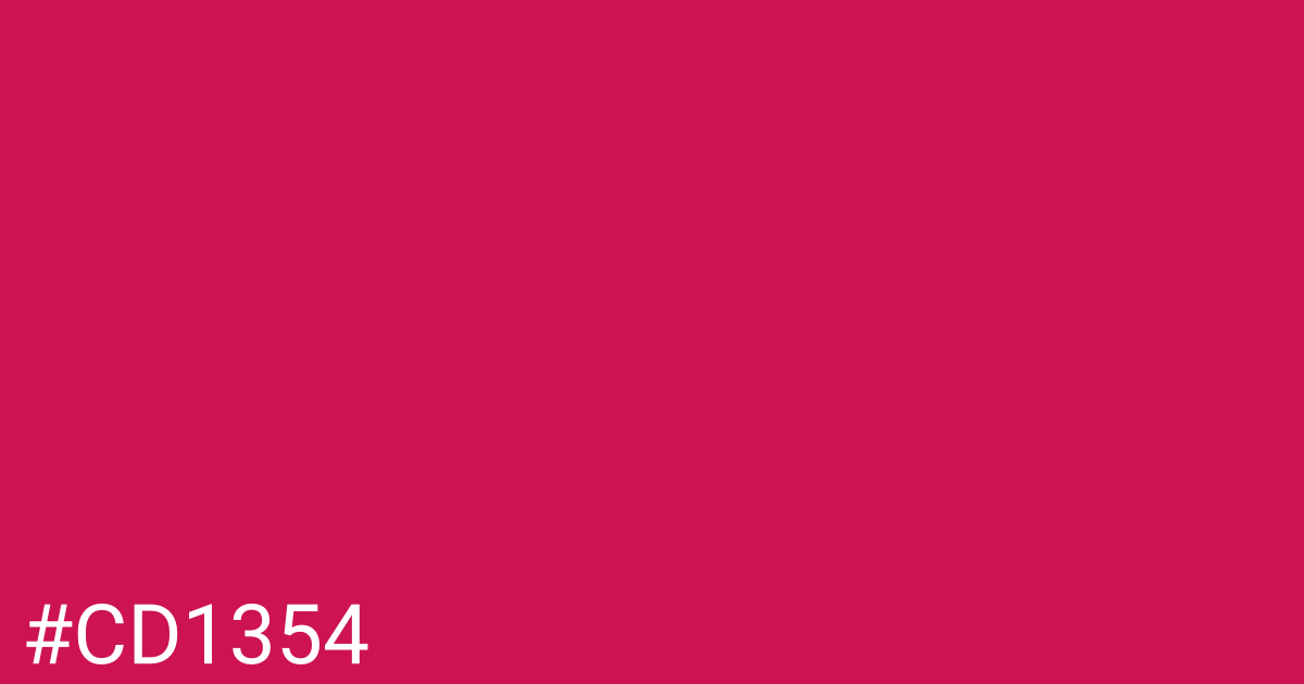 Hex color #cd1354 graphic