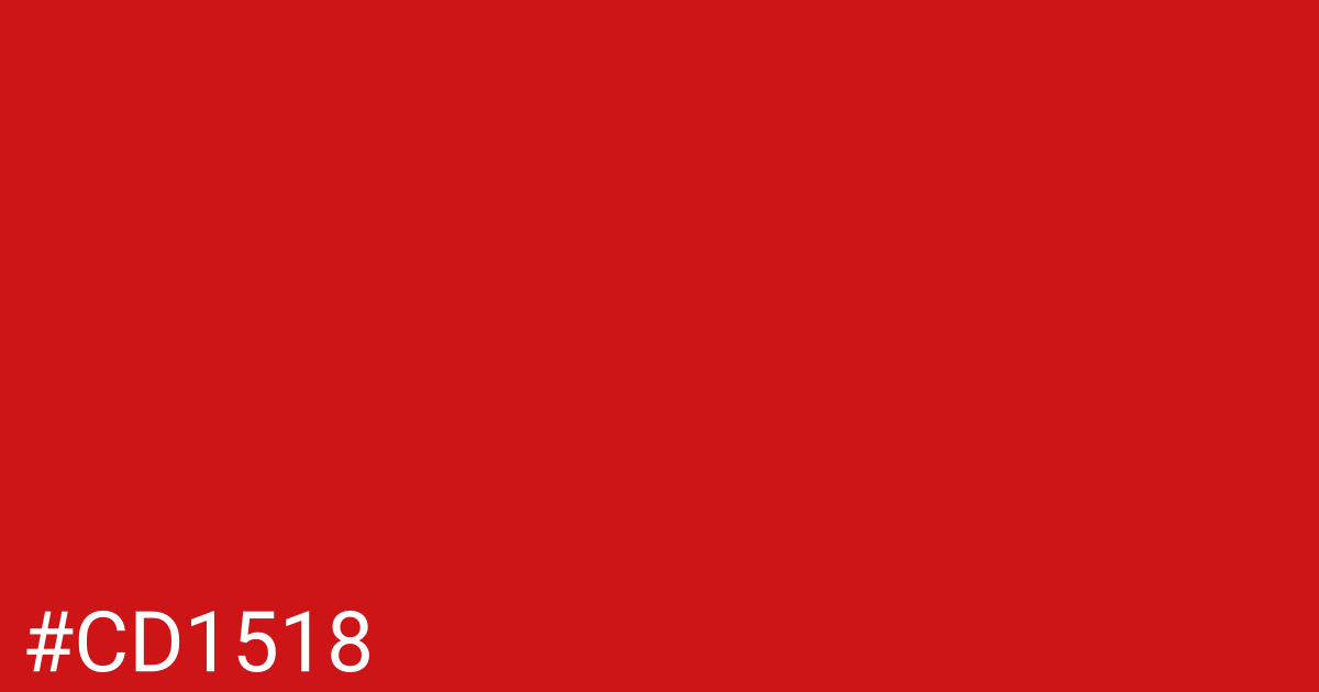 Hex color #cd1518 graphic