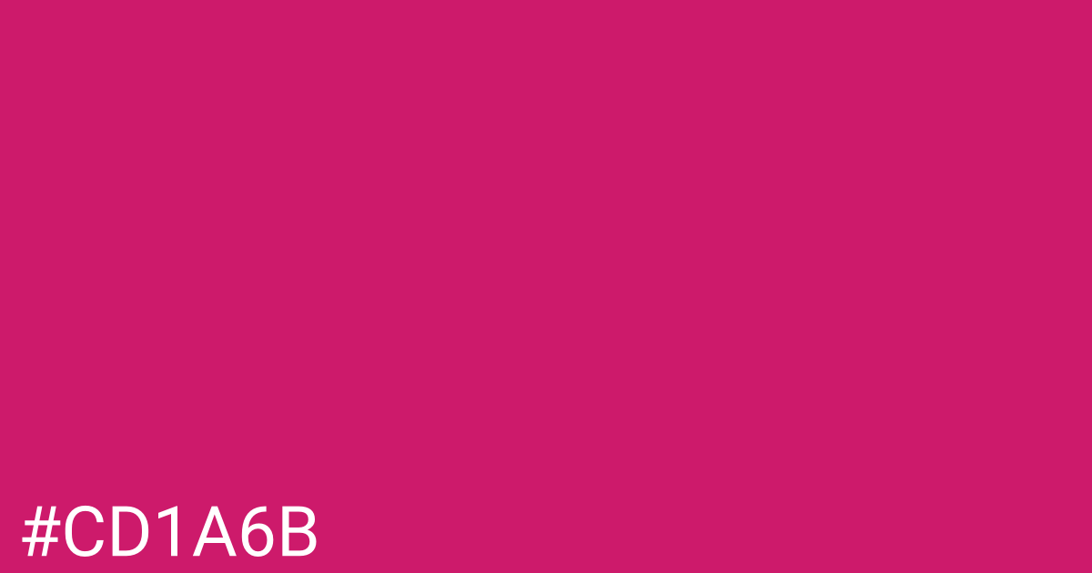 Hex color #cd1a6b graphic