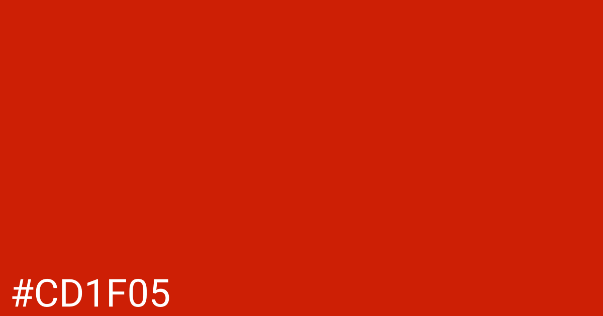 Hex color #cd1f05 graphic