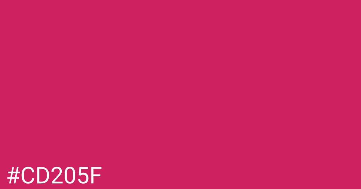 Hex color #cd205f graphic
