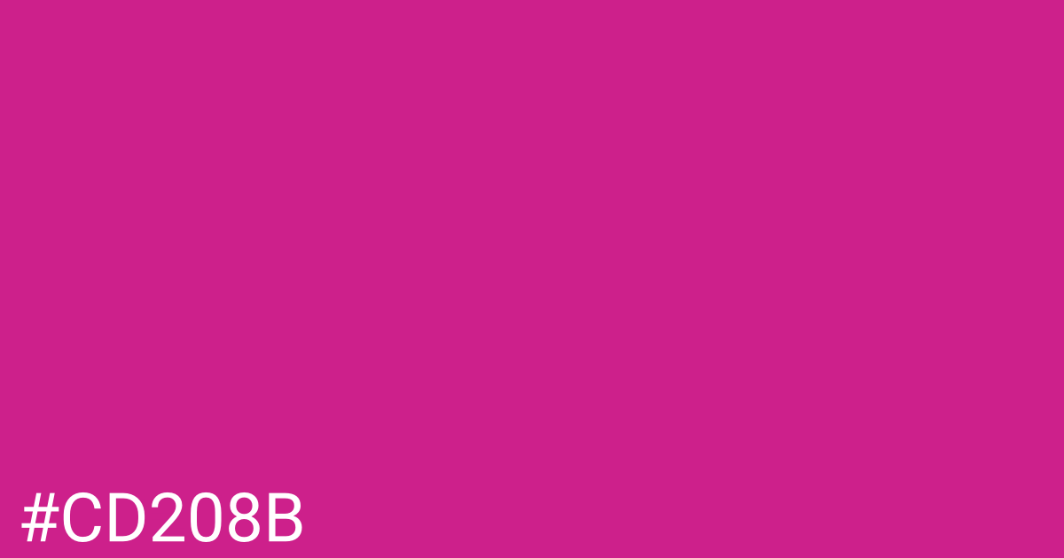 Hex color #cd208b graphic