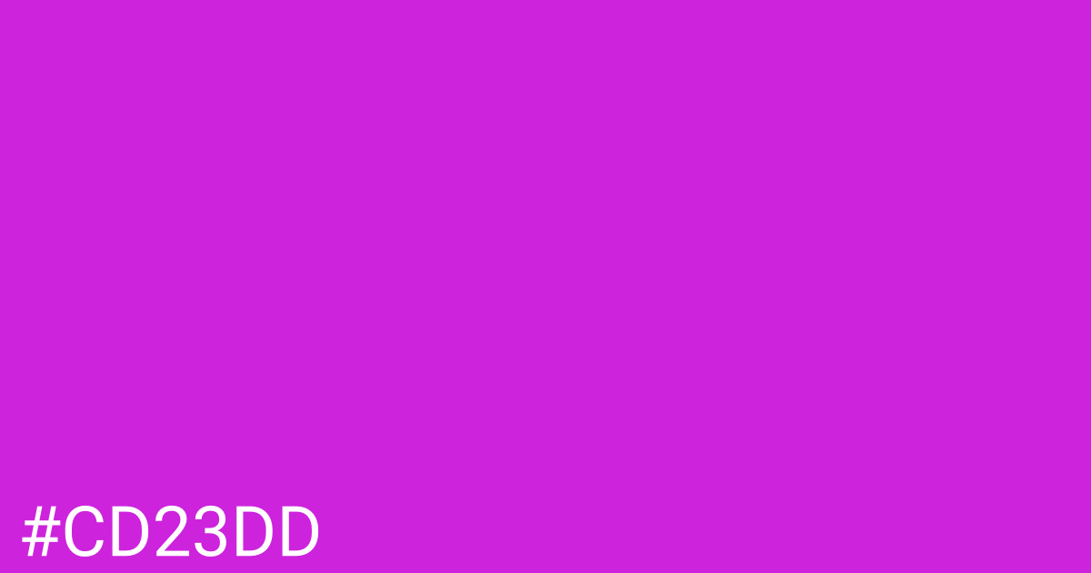 Hex color #cd23dd graphic