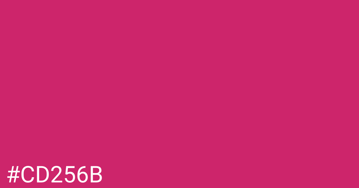 Hex color #cd256b graphic