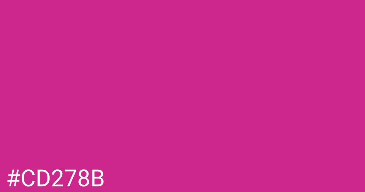 Hex color #cd278b graphic