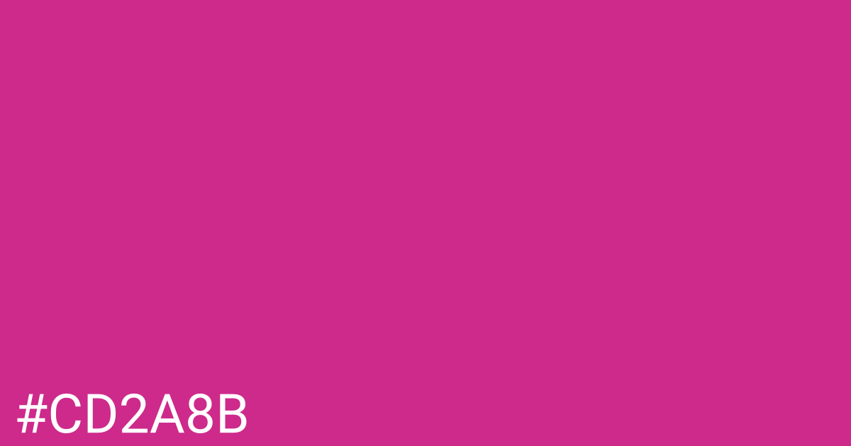 Hex color #cd2a8b graphic