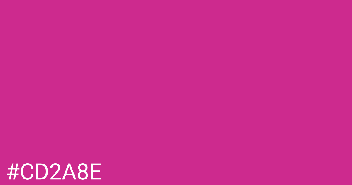 Hex color #cd2a8e graphic