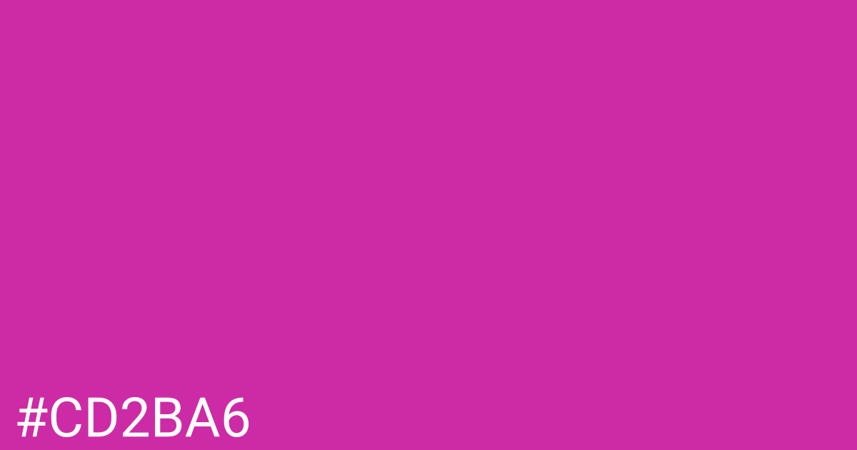 Hex color #cd2ba6 graphic