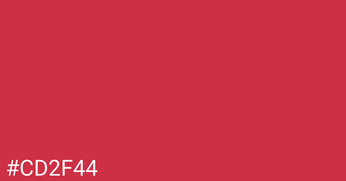 Hex color #cd2f44 graphic
