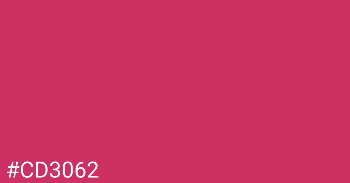 Hex color #cd3062 graphic