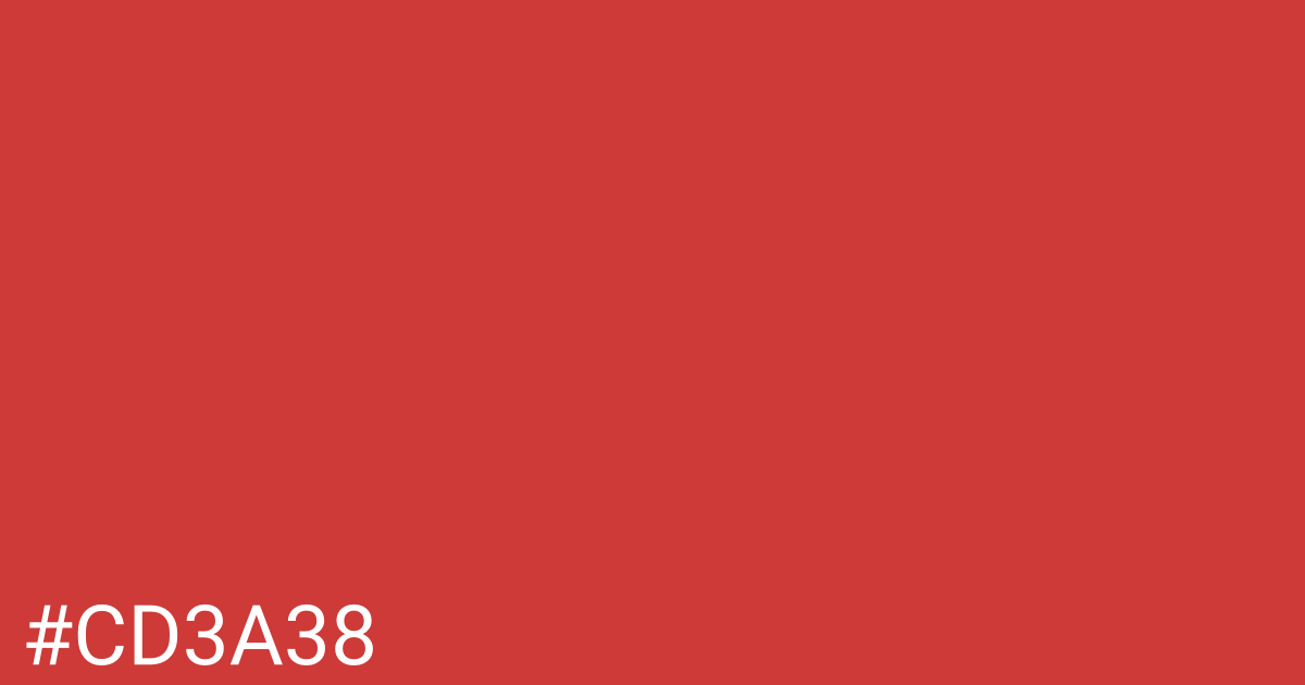 Hex color #cd3a38 graphic