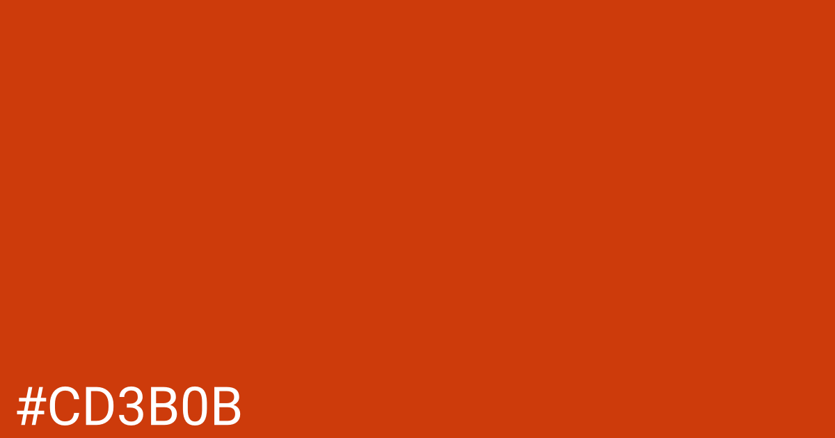 Hex color #cd3b0b graphic
