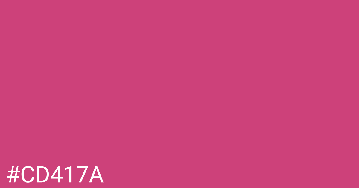 Hex color #cd417a graphic