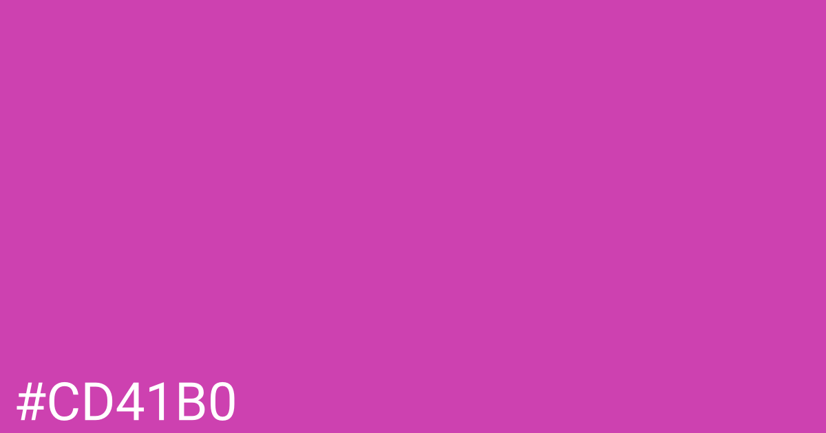 Hex color #cd41b0 graphic