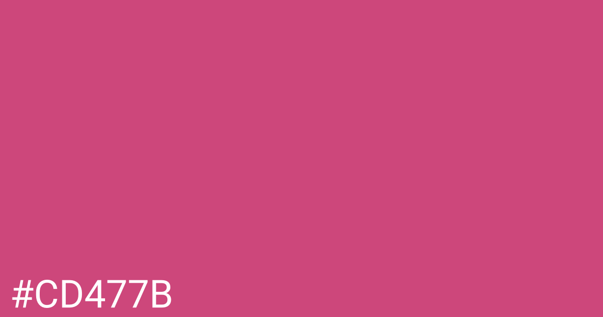 Hex color #cd477b graphic