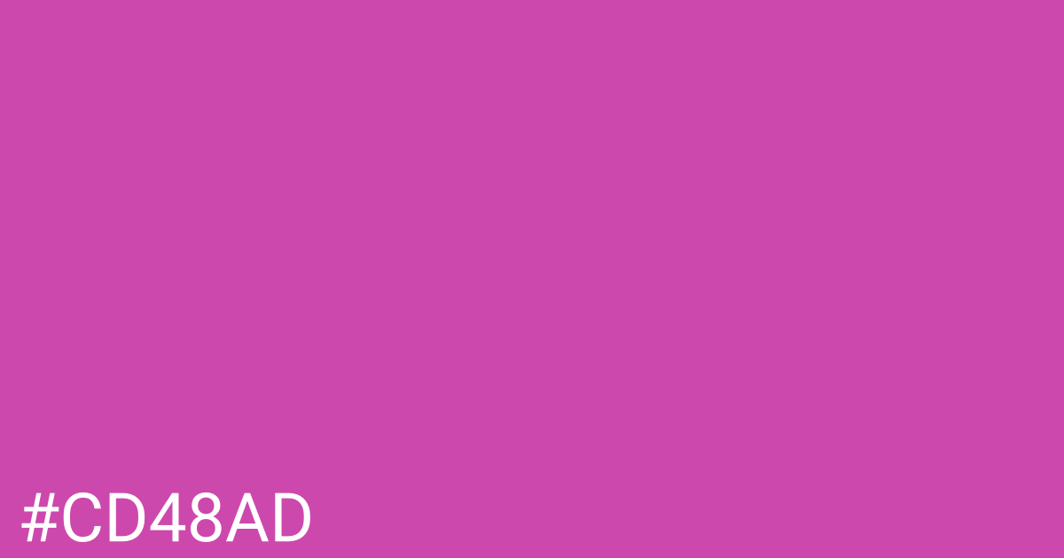 Hex color #cd48ad graphic