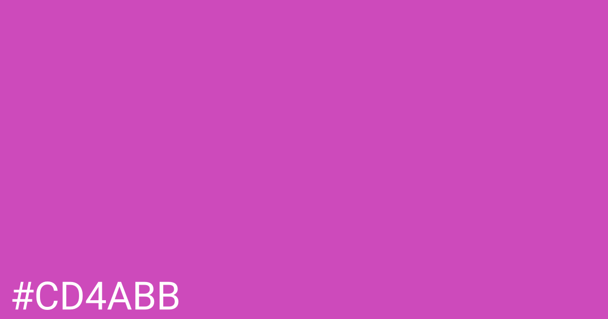 Hex color #cd4abb graphic