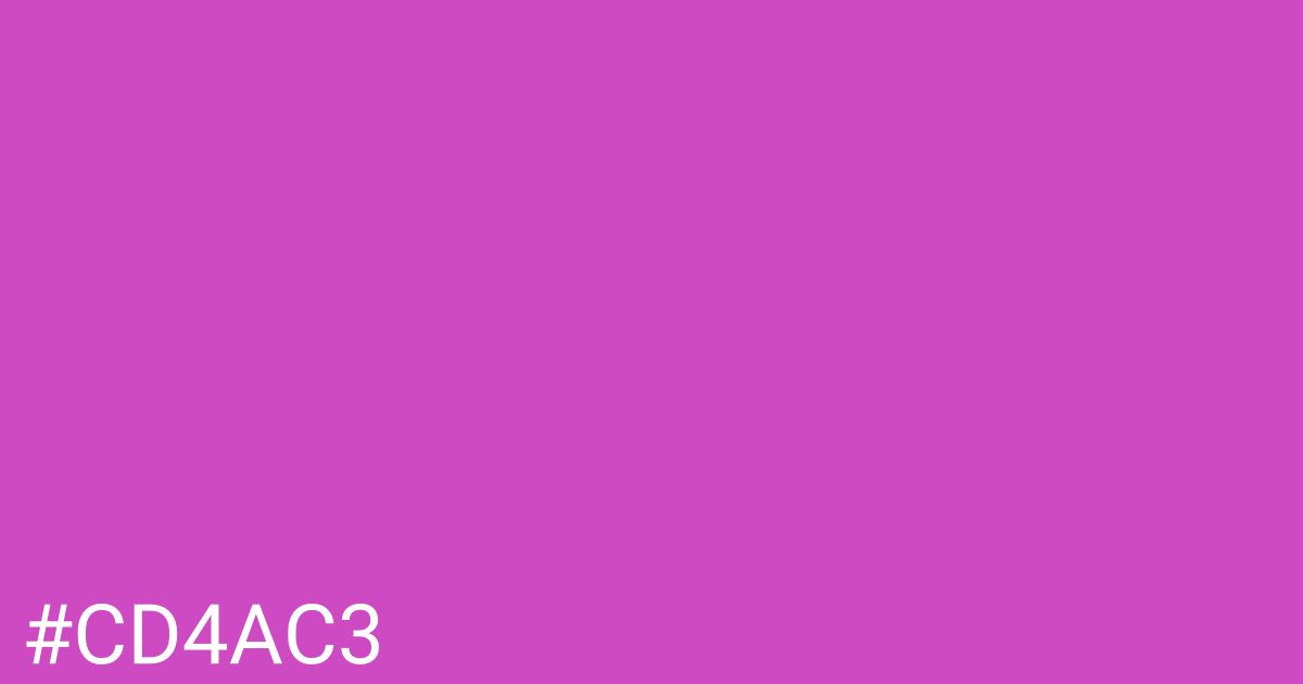 Hex color #cd4ac3 graphic