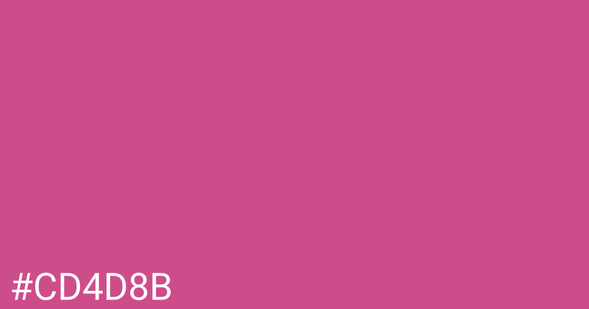 Hex color #cd4d8b graphic