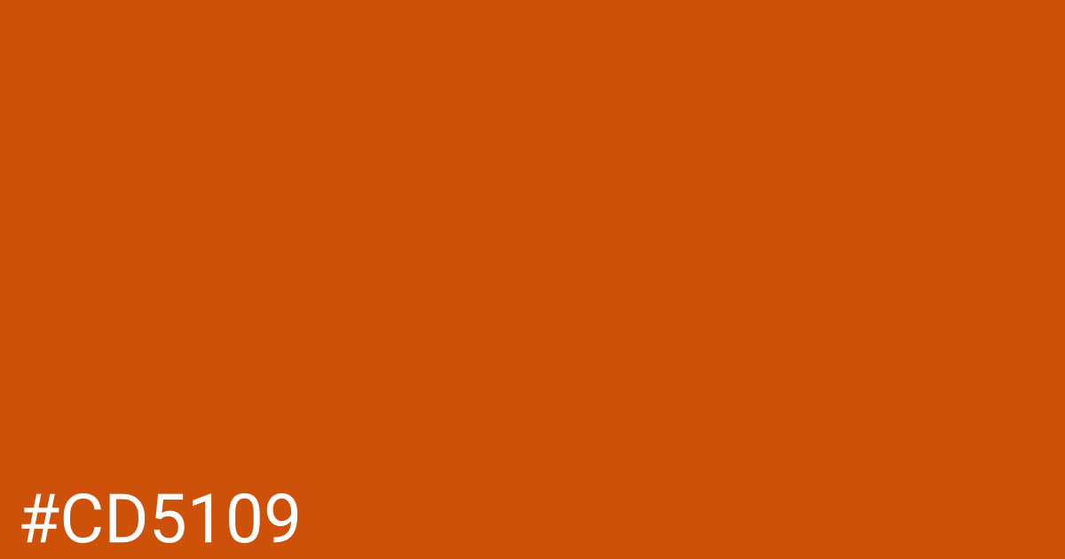 Hex color #cd5109 graphic