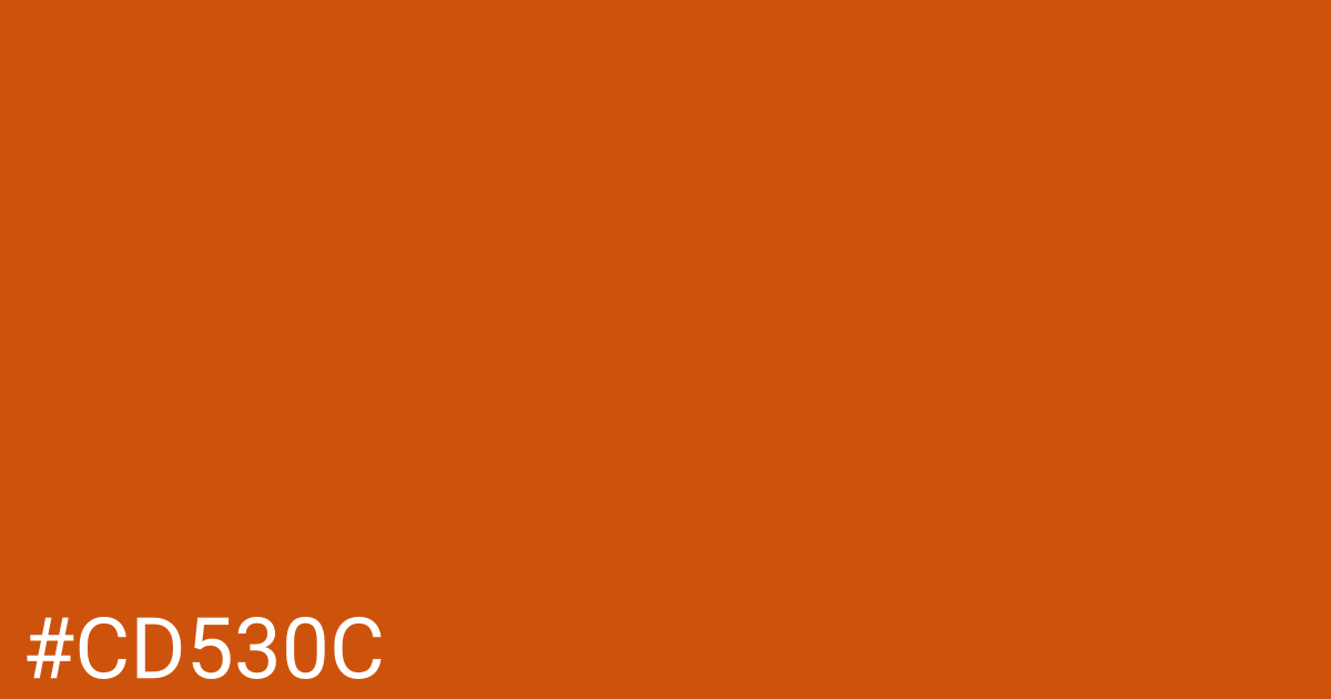 Hex color #cd530c graphic