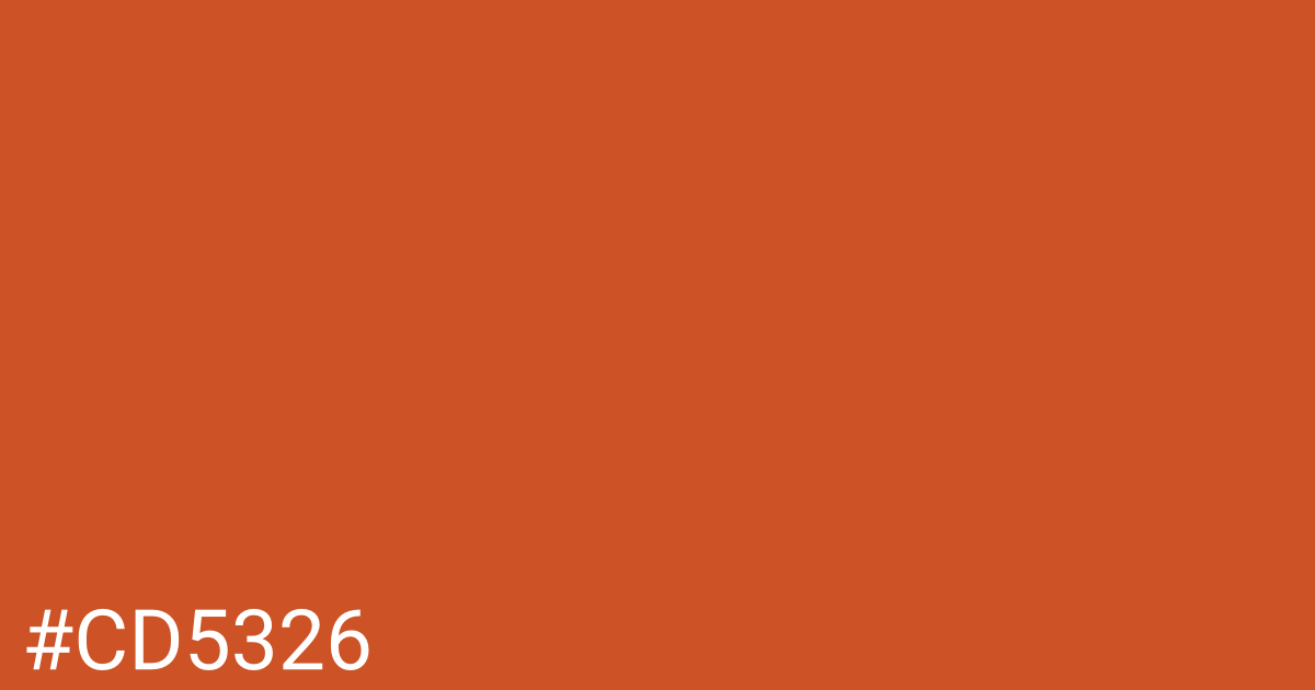 Hex color #cd5326 graphic