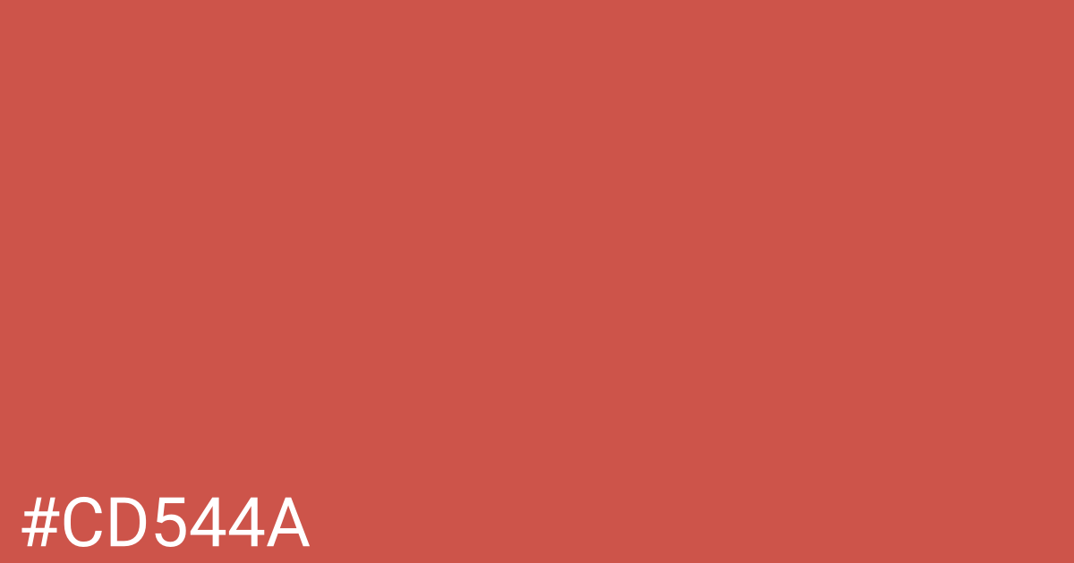 Hex color #cd544a graphic