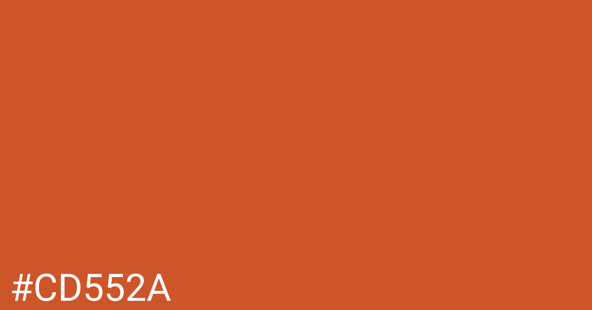 Hex color #cd552a graphic