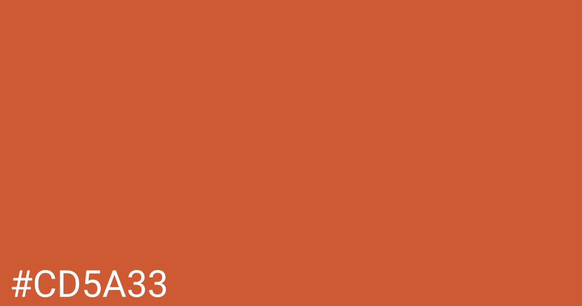 Hex color #cd5a33 graphic