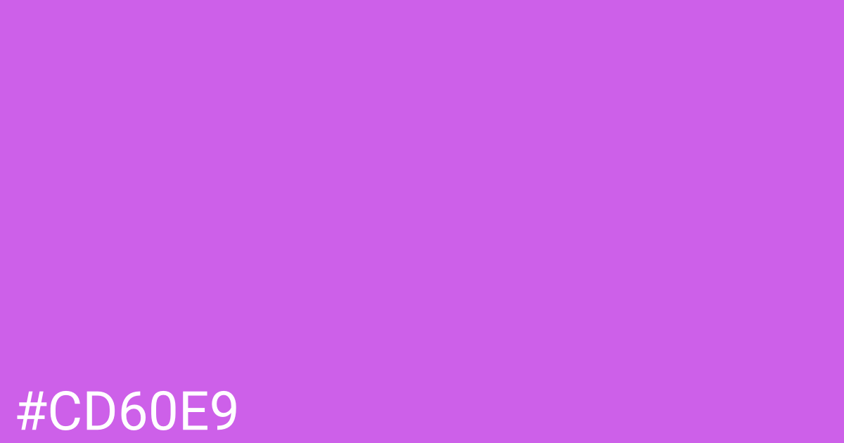Hex color #cd60e9 graphic
