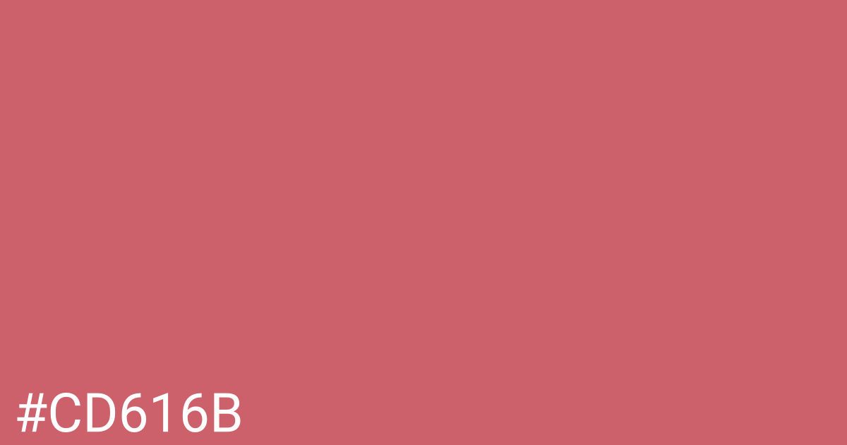 Hex color #cd616b graphic