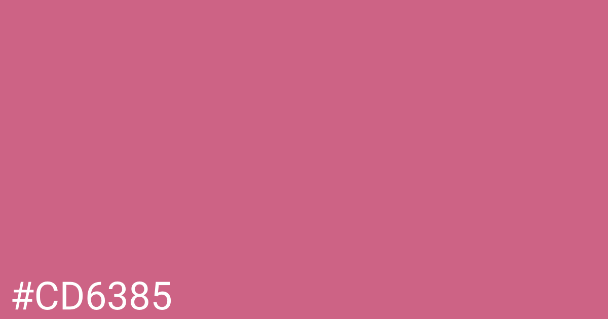 Hex color #cd6385 graphic