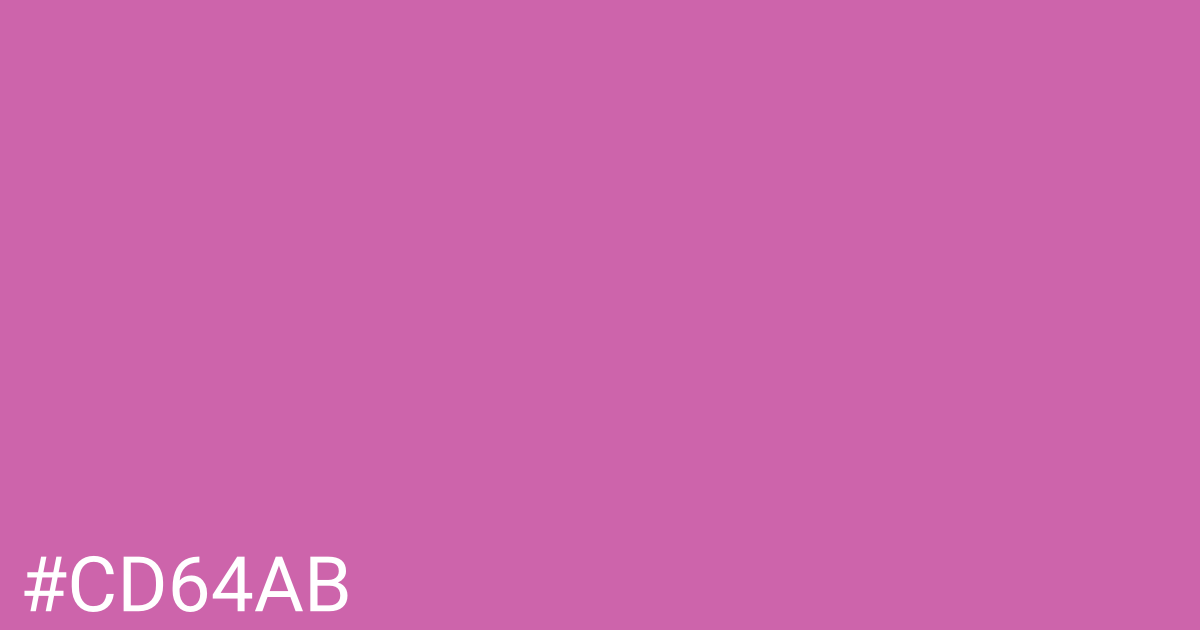 Hex color #cd64ab graphic