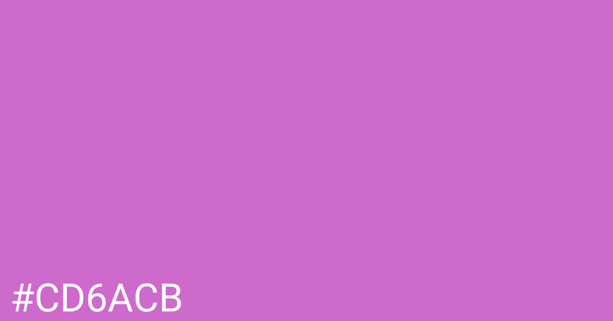 Hex color #cd6acb graphic