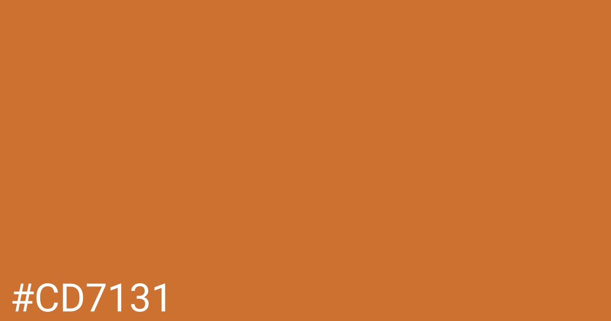 Hex color #cd7131 graphic