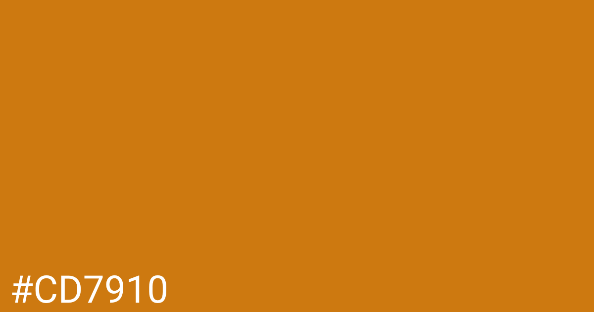 Hex color #cd7910 graphic