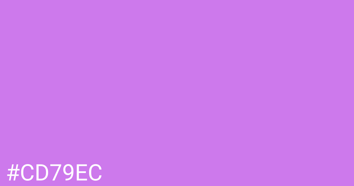 Hex color #cd79ec graphic