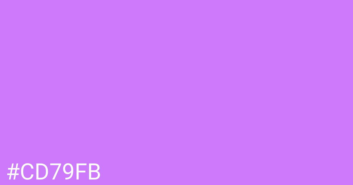 Hex color #cd79fb graphic