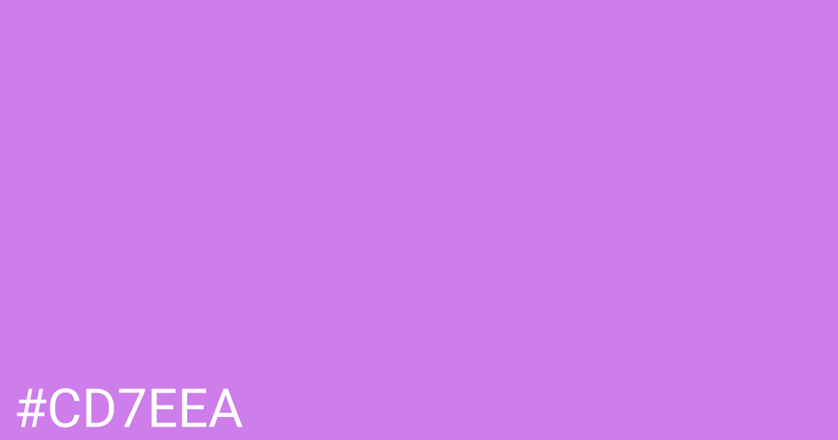Hex color #cd7eea graphic