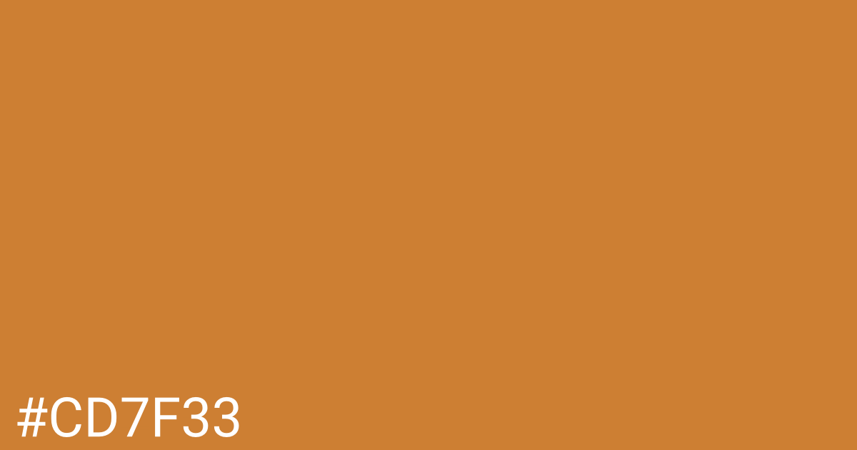 Hex color #cd7f33 graphic