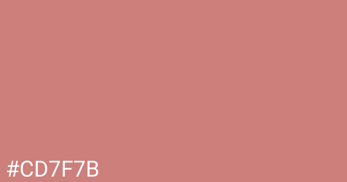 Hex color #cd7f7b graphic